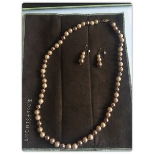 Ross-Simons Pearl Necklace & Earrings. NEW IN BOX!
